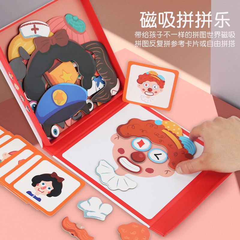 A children's magnetic puzzle toy