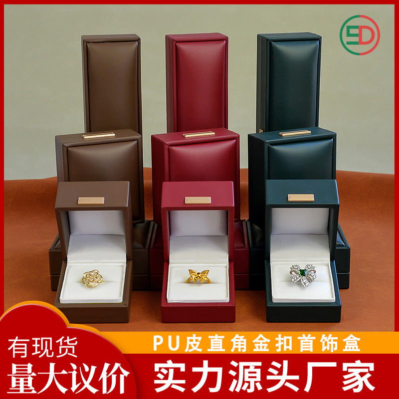 A leather high-end jewelry box