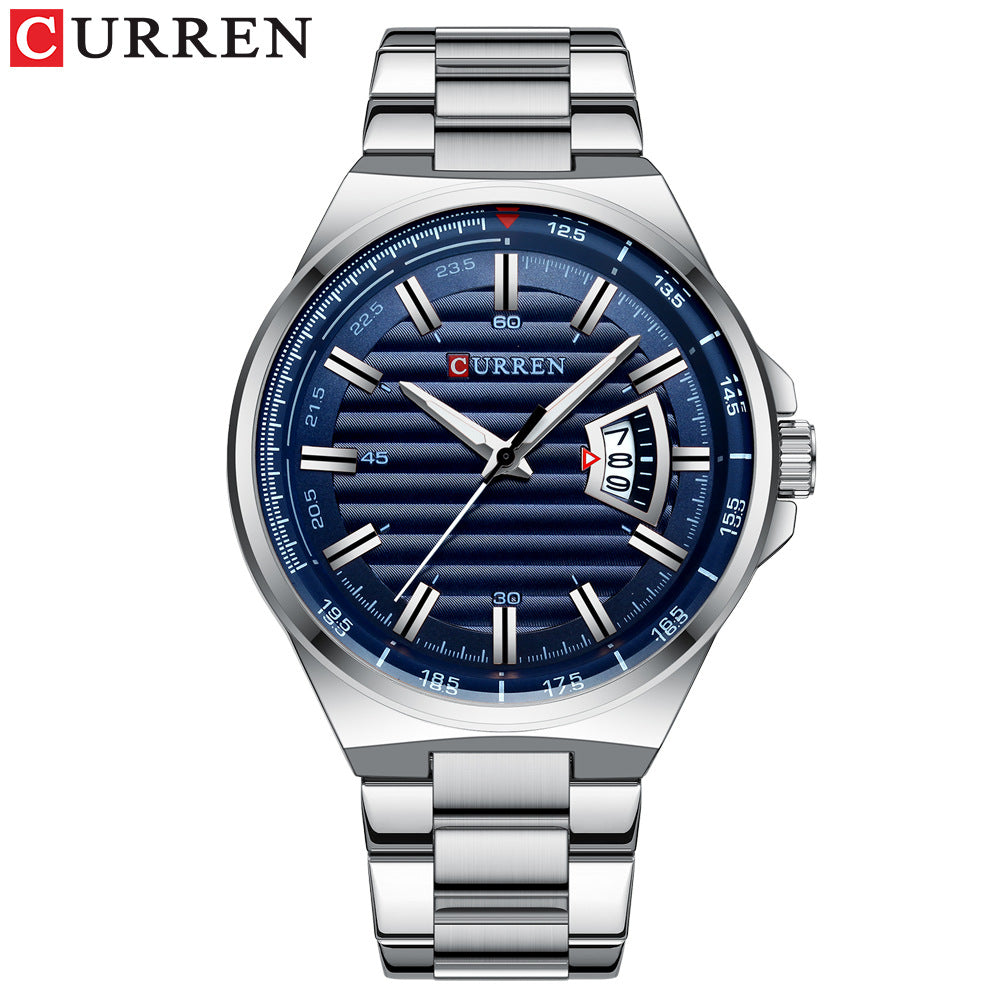 A 8375 Men's Business Quartz Watch, Calendar Foreign Trade Large Dial Men's Watch Waterproof Watch