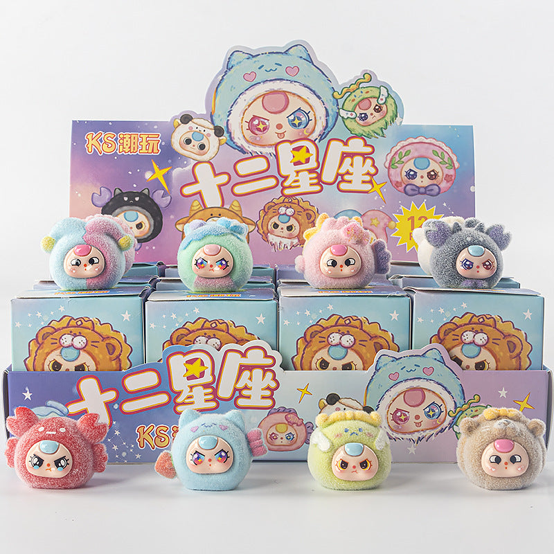 A flocking ornament toy