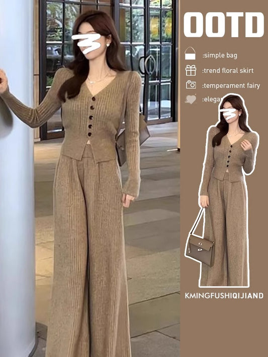 A knitted suit