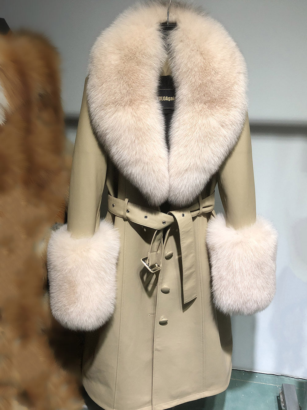A leather coat