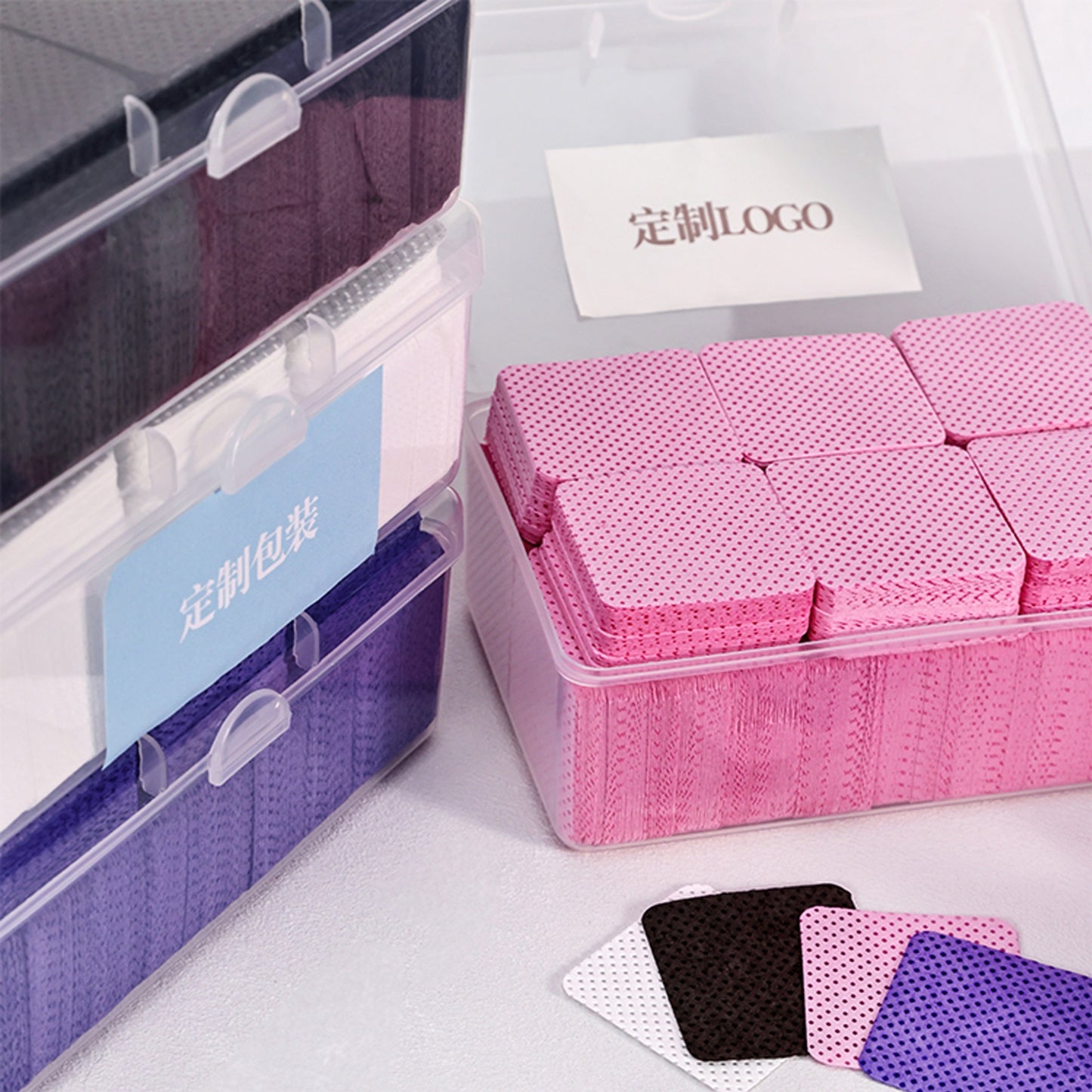 A 1/2 water-saving nail cotton sheets, nail washing cotton, non-dropping flocculent cotton sheets, cross-border nail towels, cleaning cotton sheets - Mixbatch