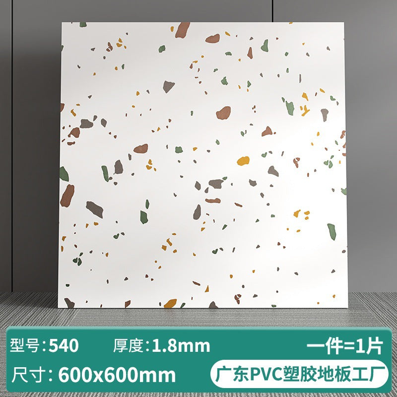 A pvc stone plastic floor self-adhesive plastic floor leather cement floor directly paving renovation wear-resistant waterproof flame retardant