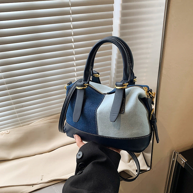 A denim bag shoulder bag messenger bag