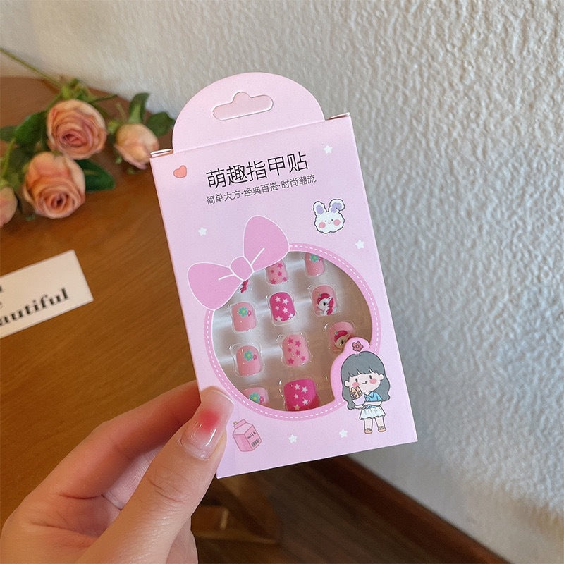 A little girl cartoon jewelry girl baby gift toy nail patch - Mixbatch