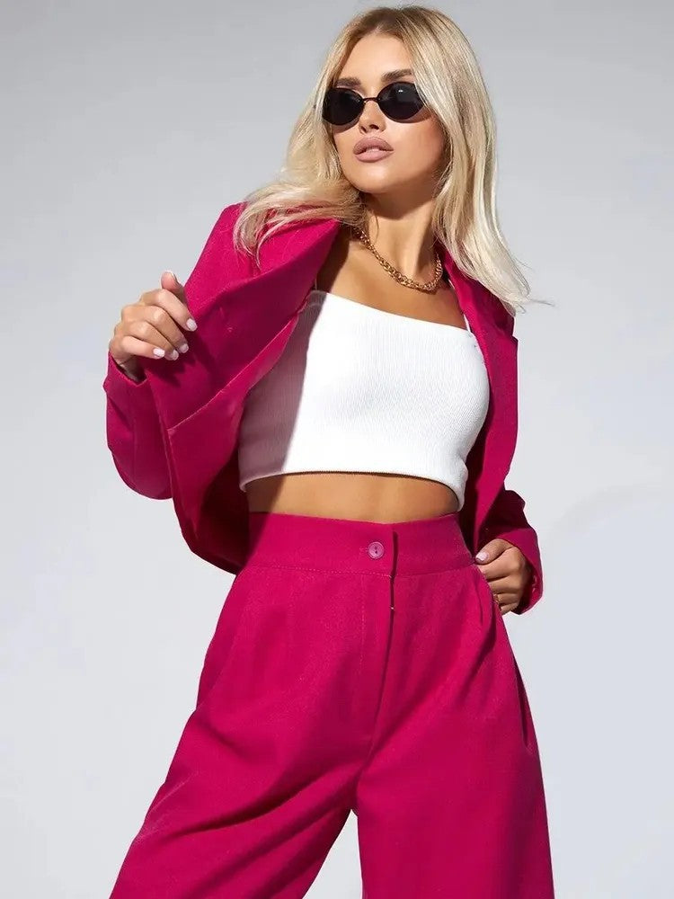 A new autumn fashion casual short small suit slim pants women's suit