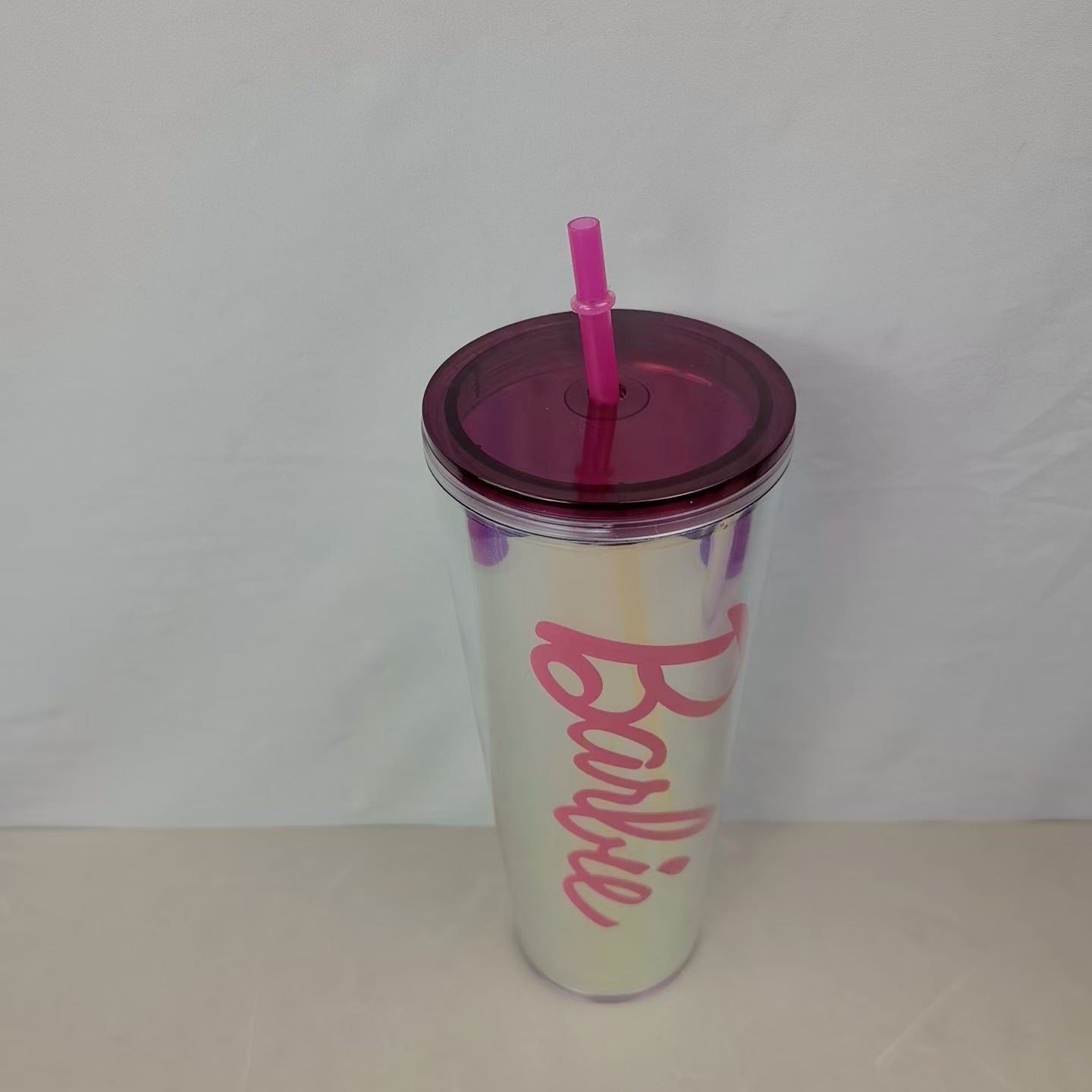A baby Thailand Vietnam spot color box double layer random cup gem plastic cup straw cup water cup Barbie durian cup - Mixbatch