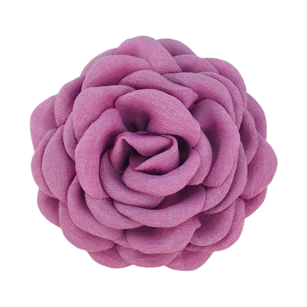 A Caro9cm Internet celebrity with the same baked edge hair grab flower 12cm Lolis burnt edge flower with brooch hairpin pin - Mixbatch