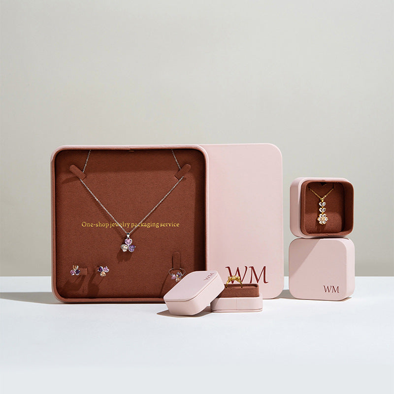 A leather jewelry box
