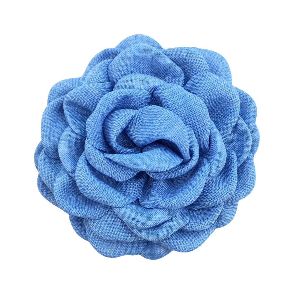 A Caro9cm Internet celebrity with the same baked edge hair grab flower 12cm Lolis burnt edge flower with brooch hairpin pin