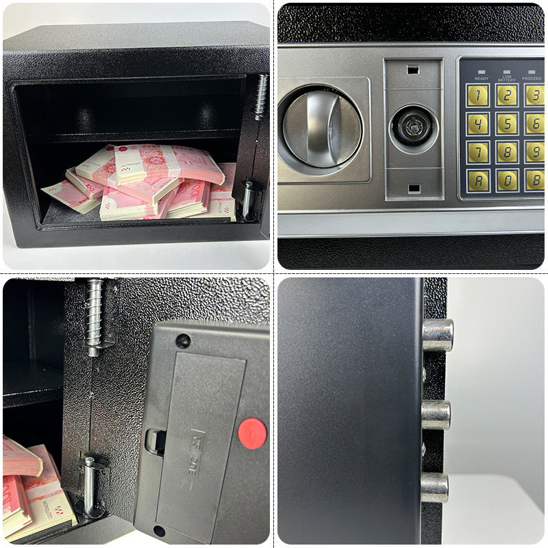 A safe box electronic code mechanical key