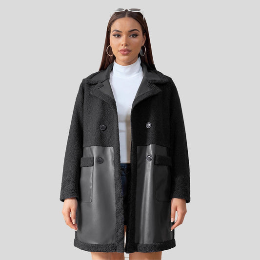 A women's leather jacket