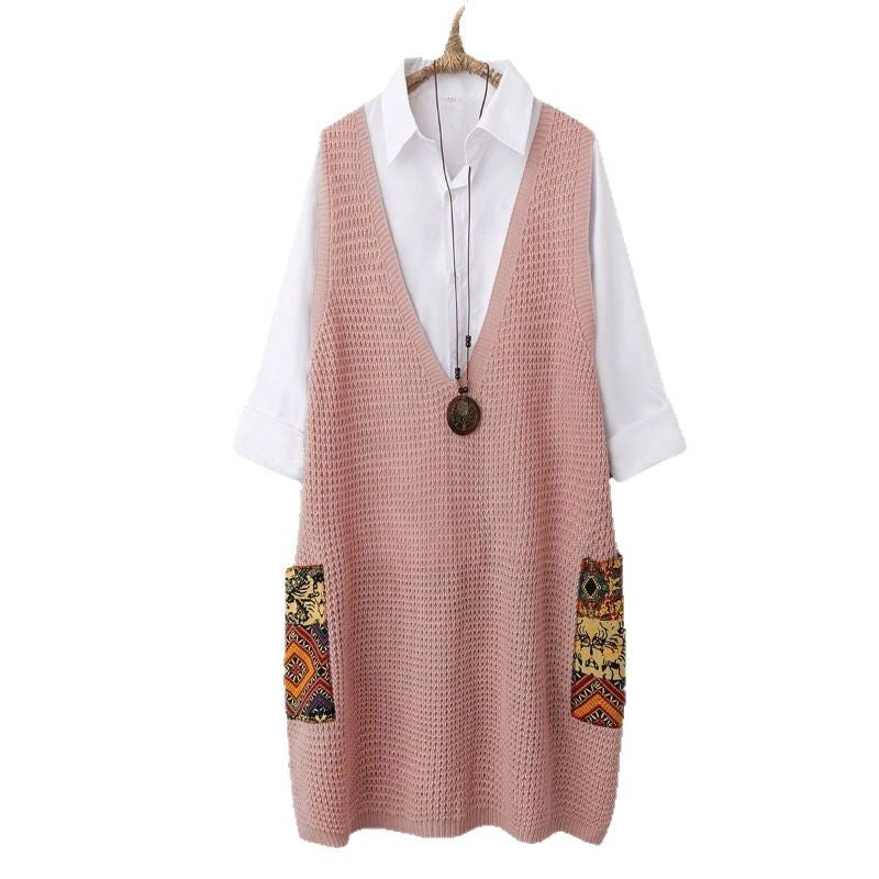 A knitted dress