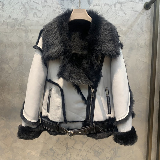 A short fur jacket