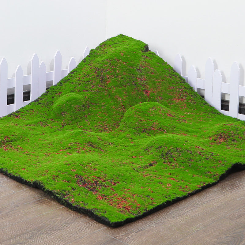 A simulated moss green false moss plant wall moss micro landscape bonsai landscaping decorative lawn turf SIZE: 1M * 1M