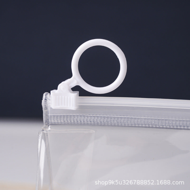 A transparent matte pvc zipper bag, cosmetic skin care tool storage bag, transparent jewelry packaging bag