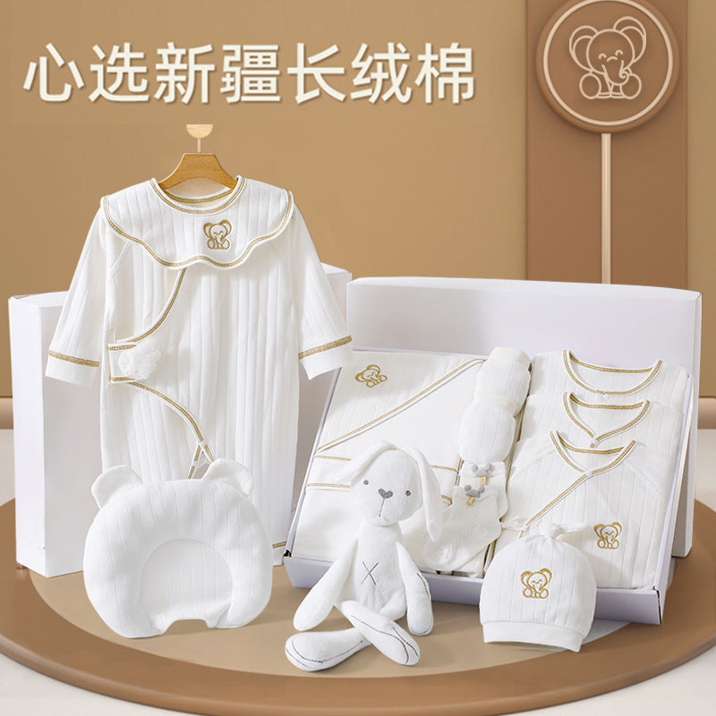A15 Baby gift box, newborn clothes set, full moon summer pure cotton clothing, spring and autumn birth baby products wholesale - Mixbatch