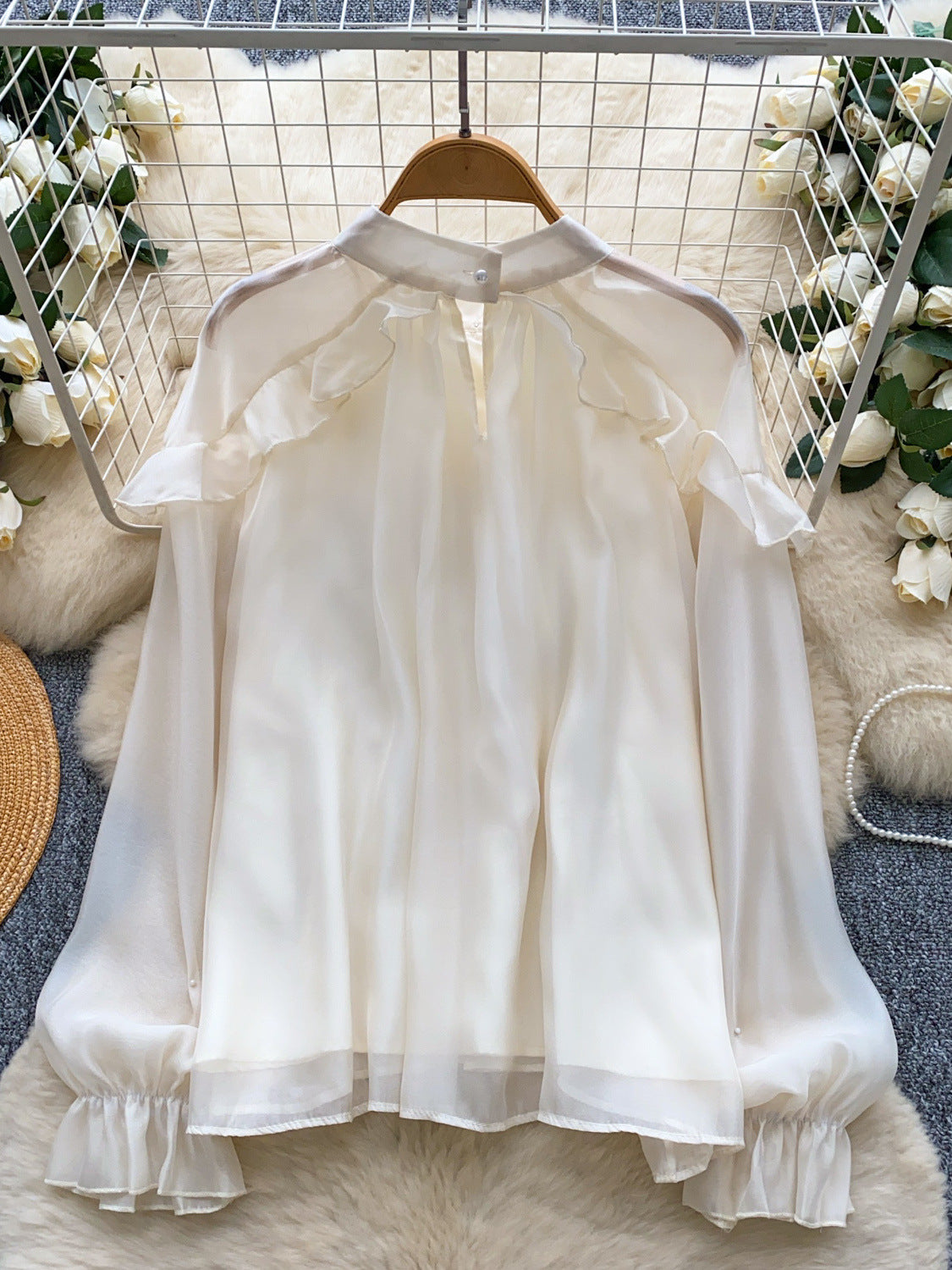 A long-sleeved top
