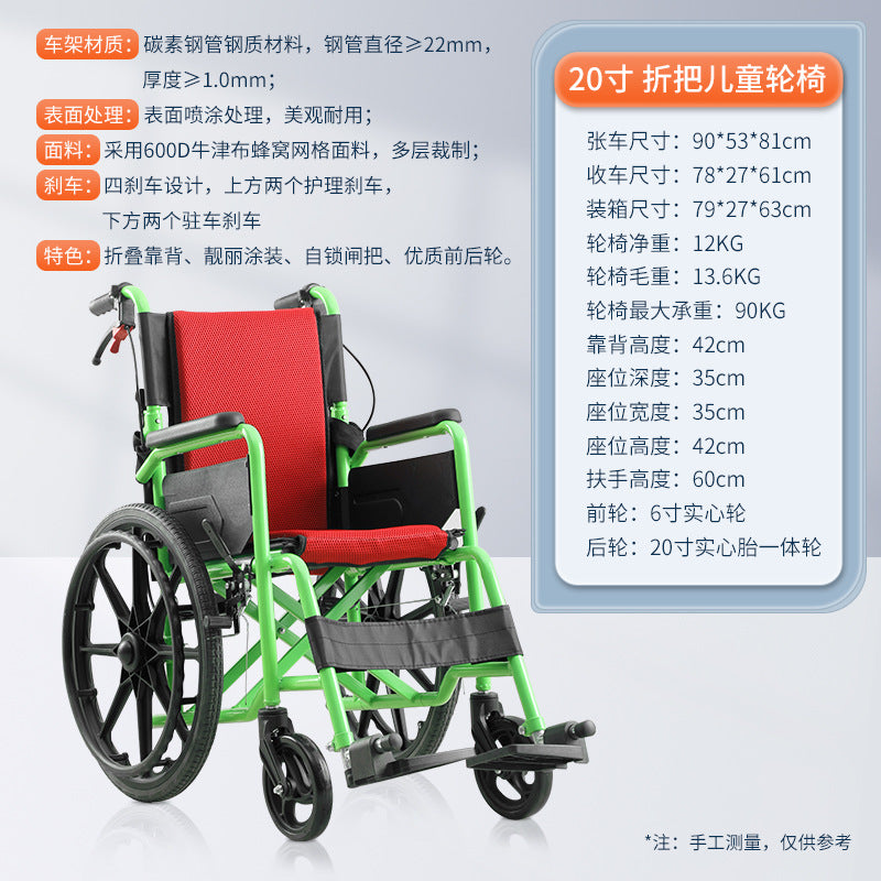 A manual wheelchair folding