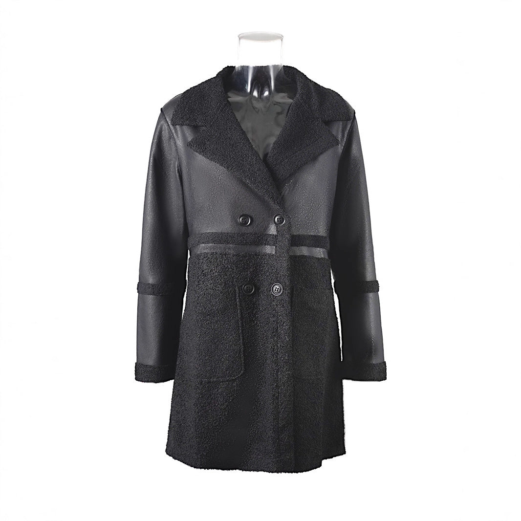A women's leather jacket