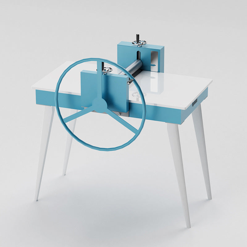 A Ceramic clay plate machine, stainless steel biaxial mud press, pottery bar school household mud press equipment