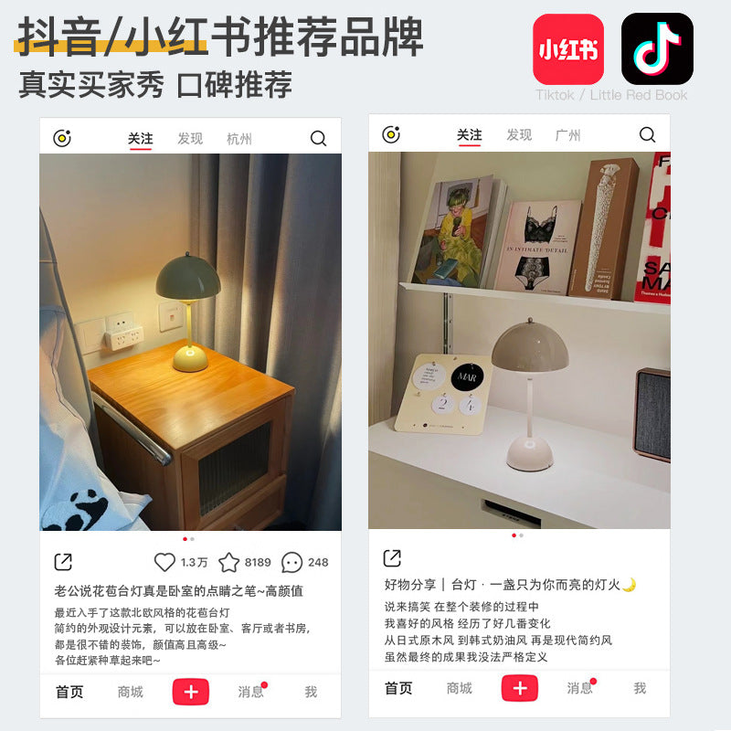 A USB charging lamp
