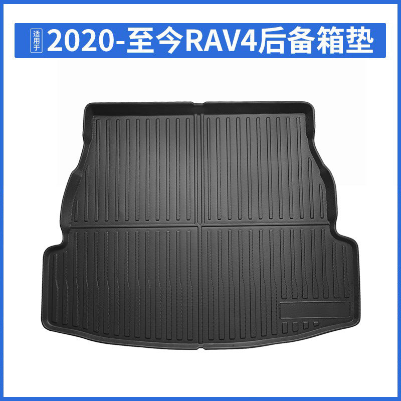 A car trunk floor mat
