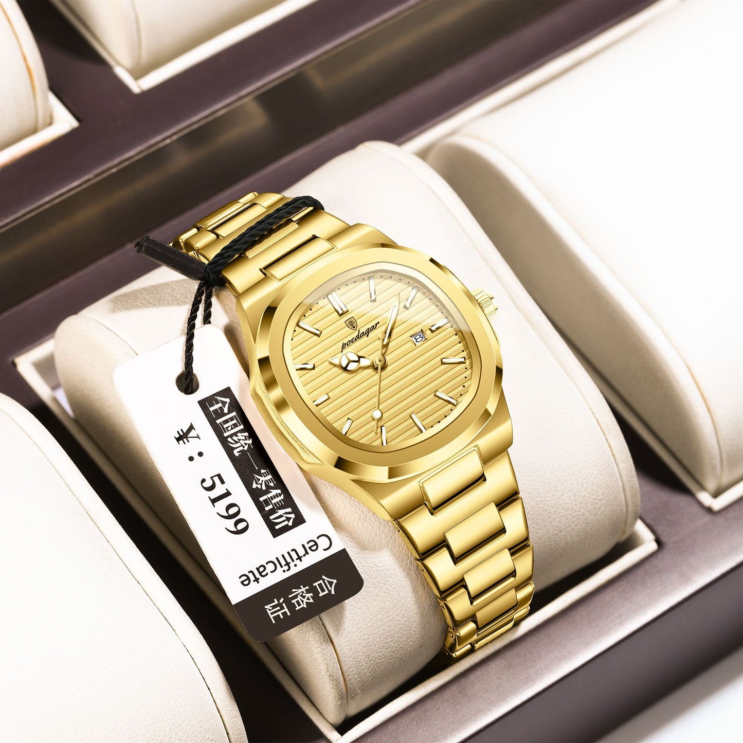 A luxury new ladies watch ultra-thin luminous quartz watch