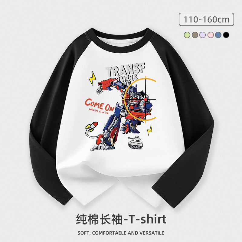 A long-sleeved T-shirt top