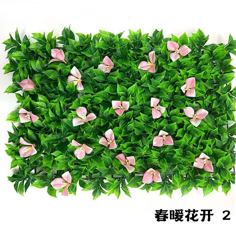 A simulated plant wall green plant background wall door head shopping mall interior decoration plant plastic Milan fake flower lawn