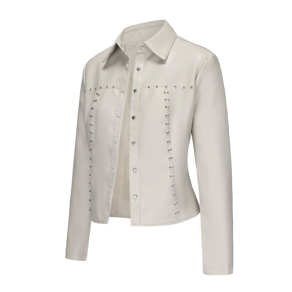 A women's leather jacket