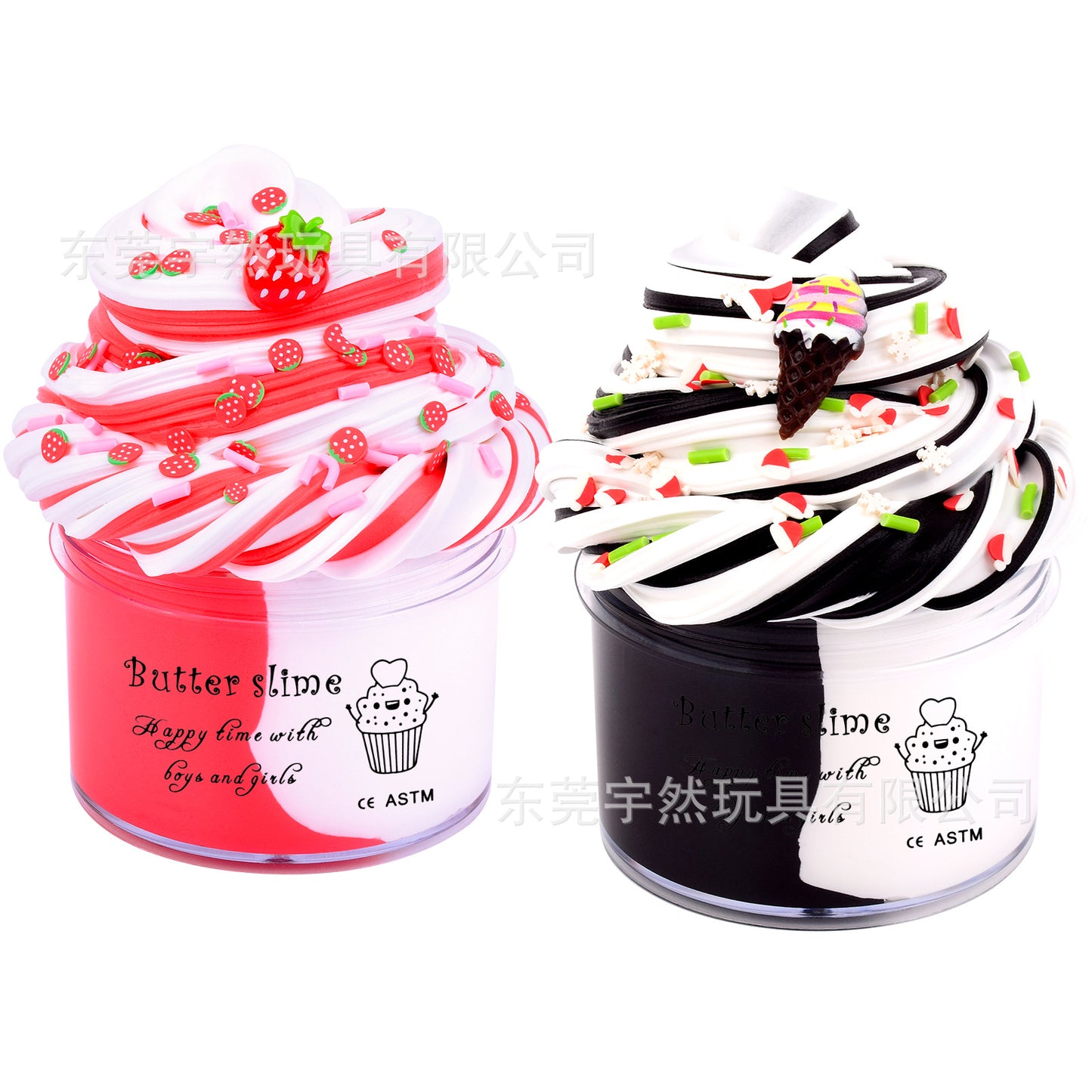A 60ml Butter Puree Slime Cotton Puree Set