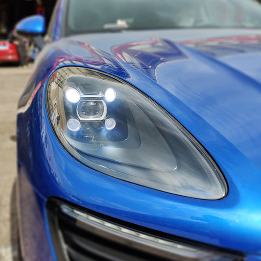 A14-17 Macan headlight assembly modified 20 Maca led through tail lights