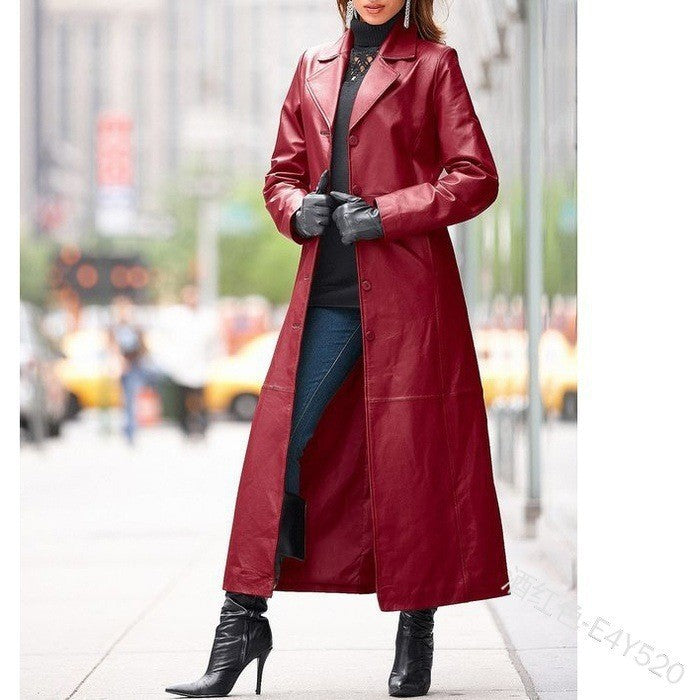 A women's leather jacket