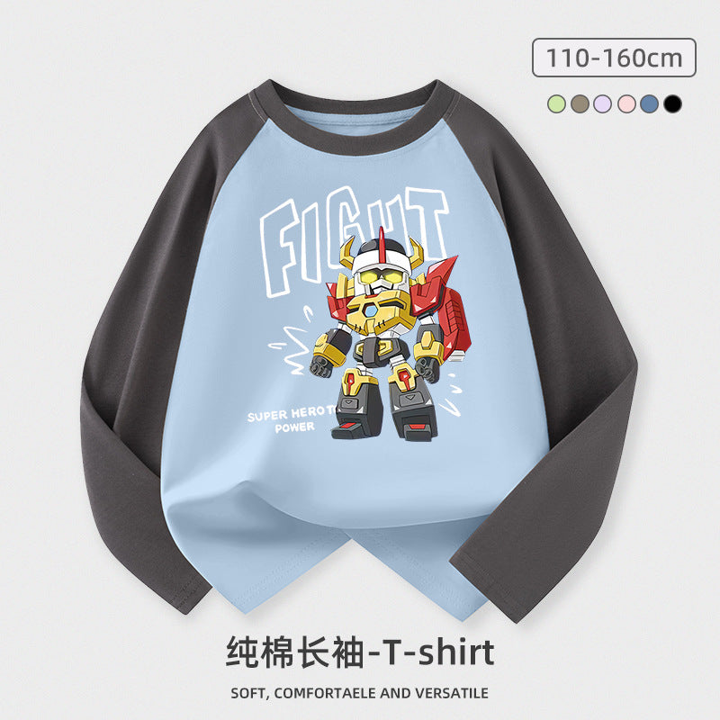 A long-sleeved T-shirt top
