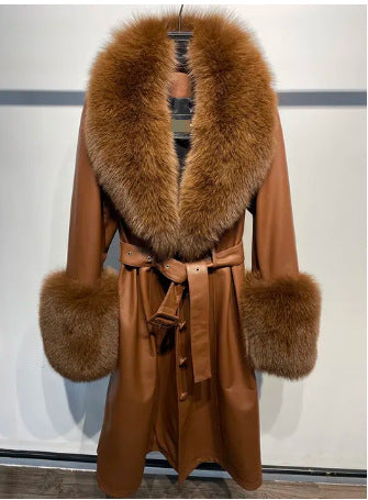 A leather coat