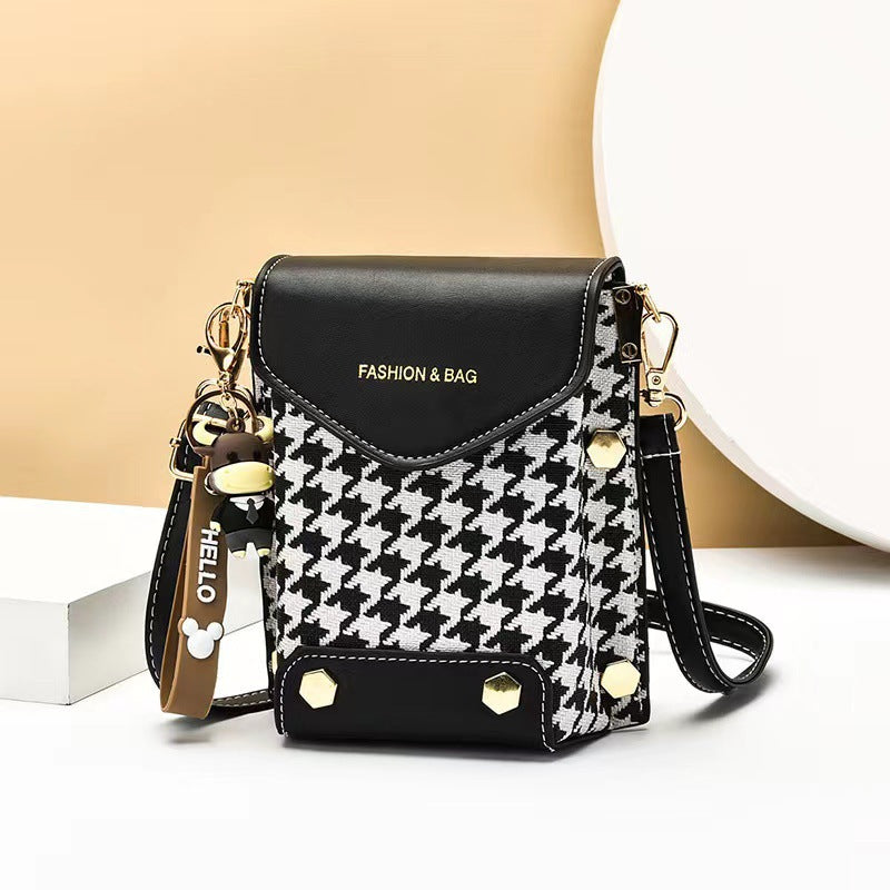 A live broadcast new mini mobile phone bag Internet celebrity live broadcast bag fashion shoulder messenger bag retro small bag - Mixbatch