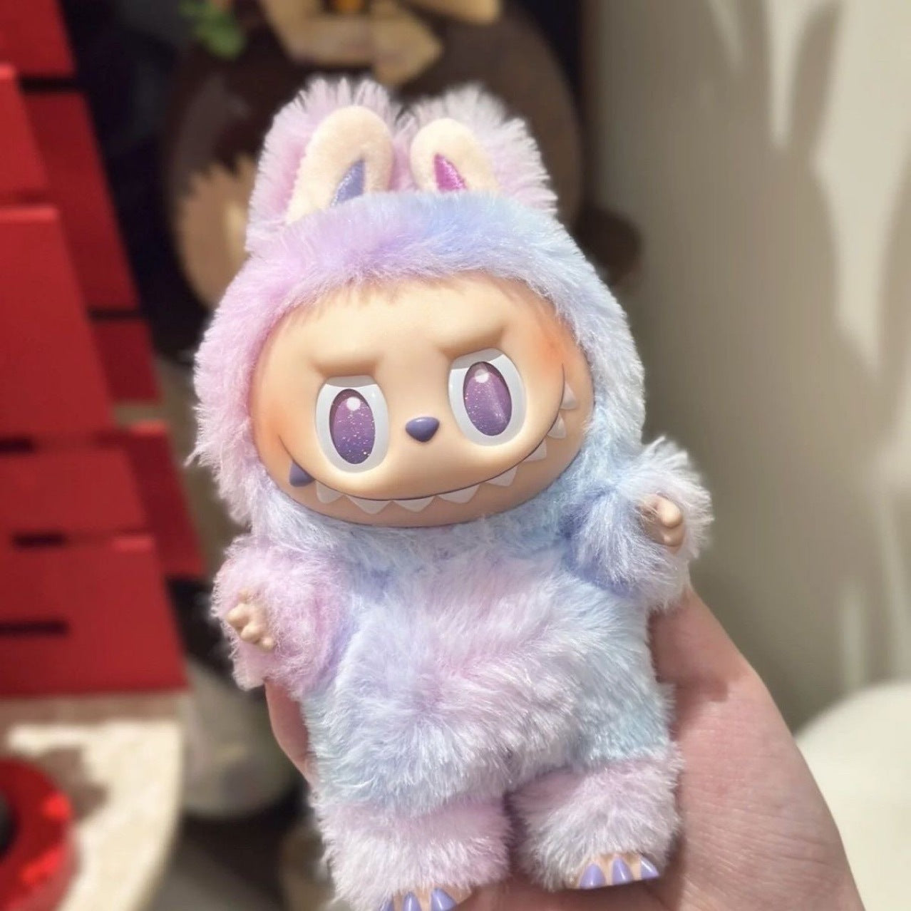 A 3rd generation plush pendant Macaron blind box doll tide play