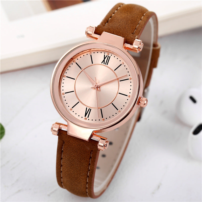 A Amazon wish new belt watch, women colorful face sun pattern quartz watch Women Watches - Mixbatch