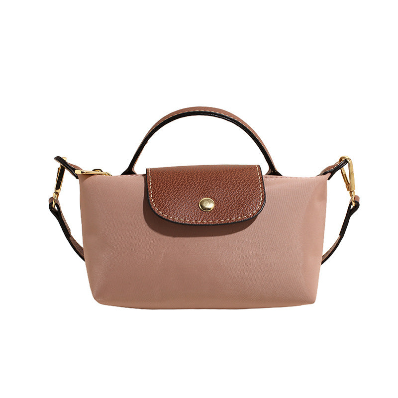 A new Oxford cloth women's bag fashion splicing dumpling bag simple handbag premium texture commuter bag