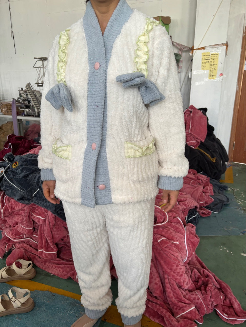 A thermal pajama set