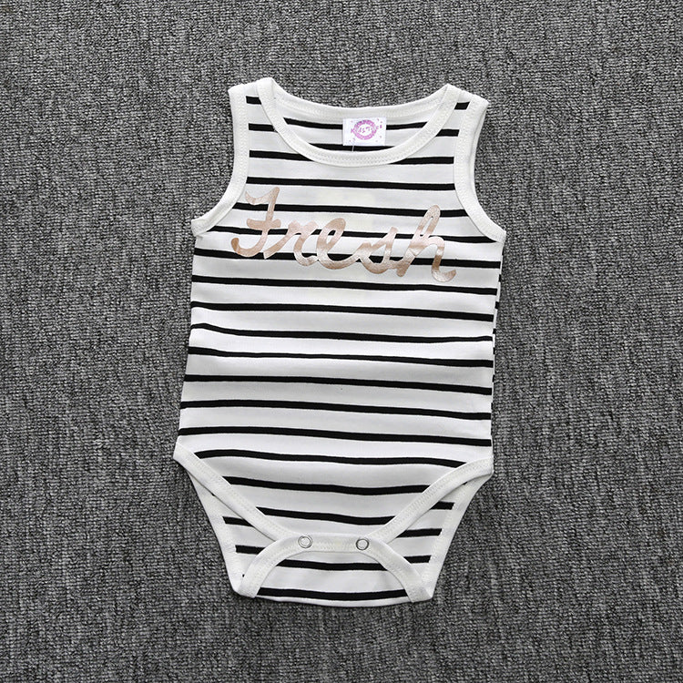 A collection of INS foreign trade children's clothing, men's and women's baby jumpsuit, one piece long sleeved shirt, baby cartoon printed jumpsuit - Mixbatch