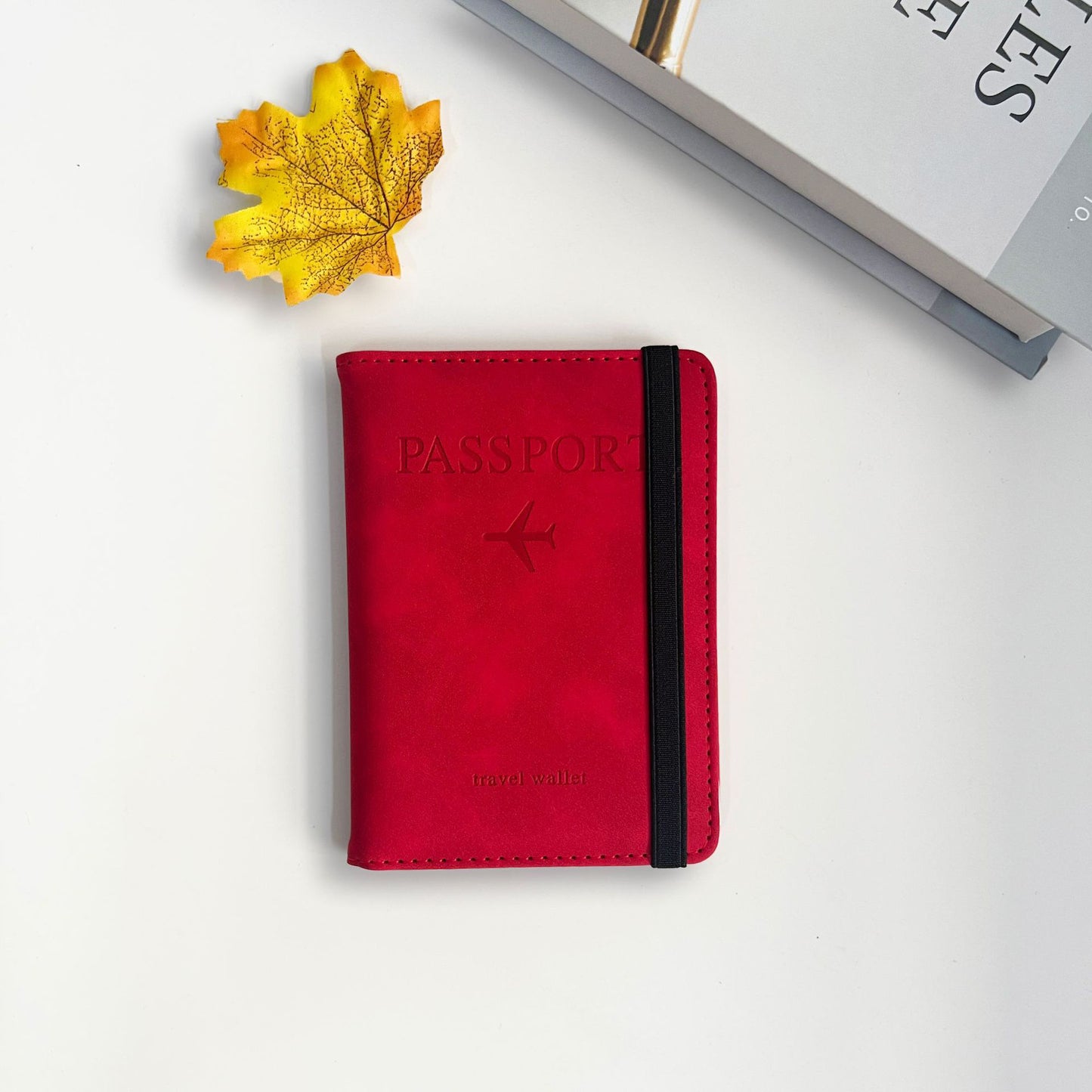 A PU Leather Card Bag Passport Clip RFID Passport Bag Travelwallet Multifunctional ID Bag Wholesale