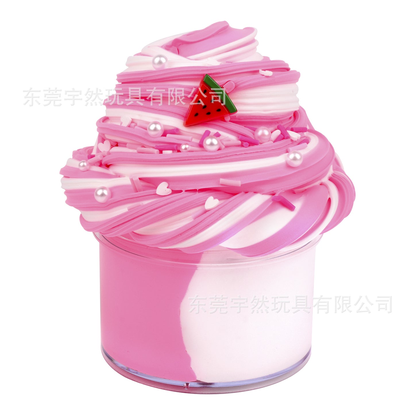 A 12pcs two-color slime cotton mud set 60ml colored mud DIY toy