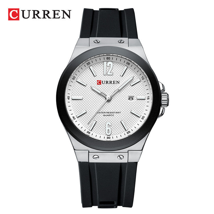 A 8467 Men's Sports Watch Men's Watch Silicone Strap Business Foreign Trade Watch Simple Spot