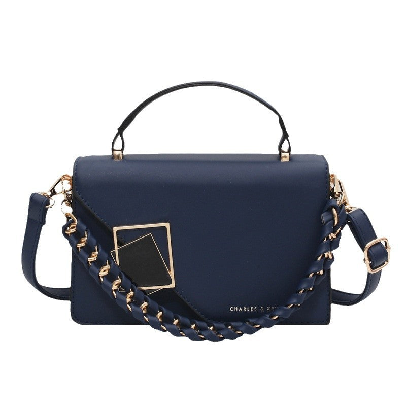 A foreign trade bag women's cross-border new fashion versatile chain Bags shoulder oblique span bag Internet celebrity portable small square bag
