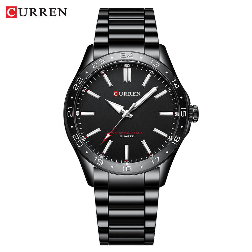 A 8452 Casual Quartz Watch Men's Watch, Steel Strap Watch, Business Men's Watch - Mixbatch
