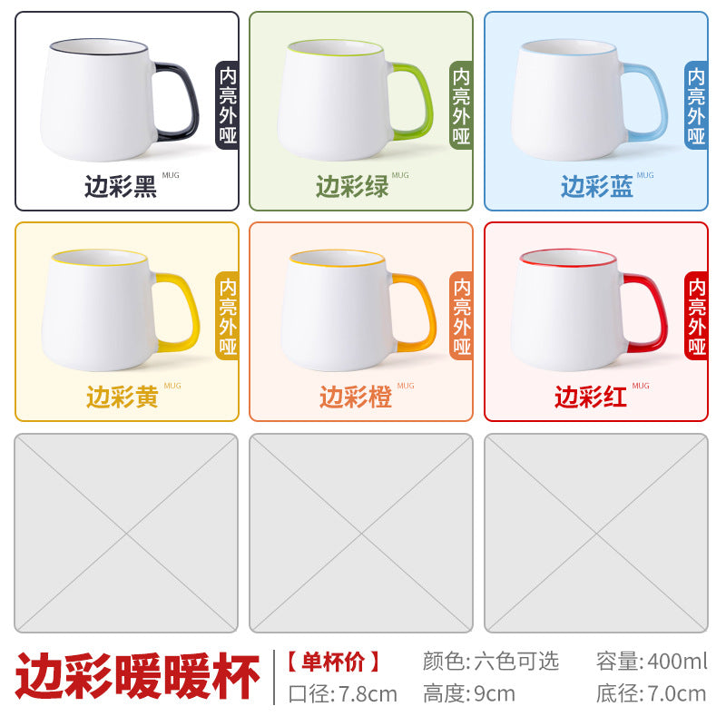 A ceramic mug printing photo to picture custom LOGO heat transfer process milk cup water cup gift cup custom