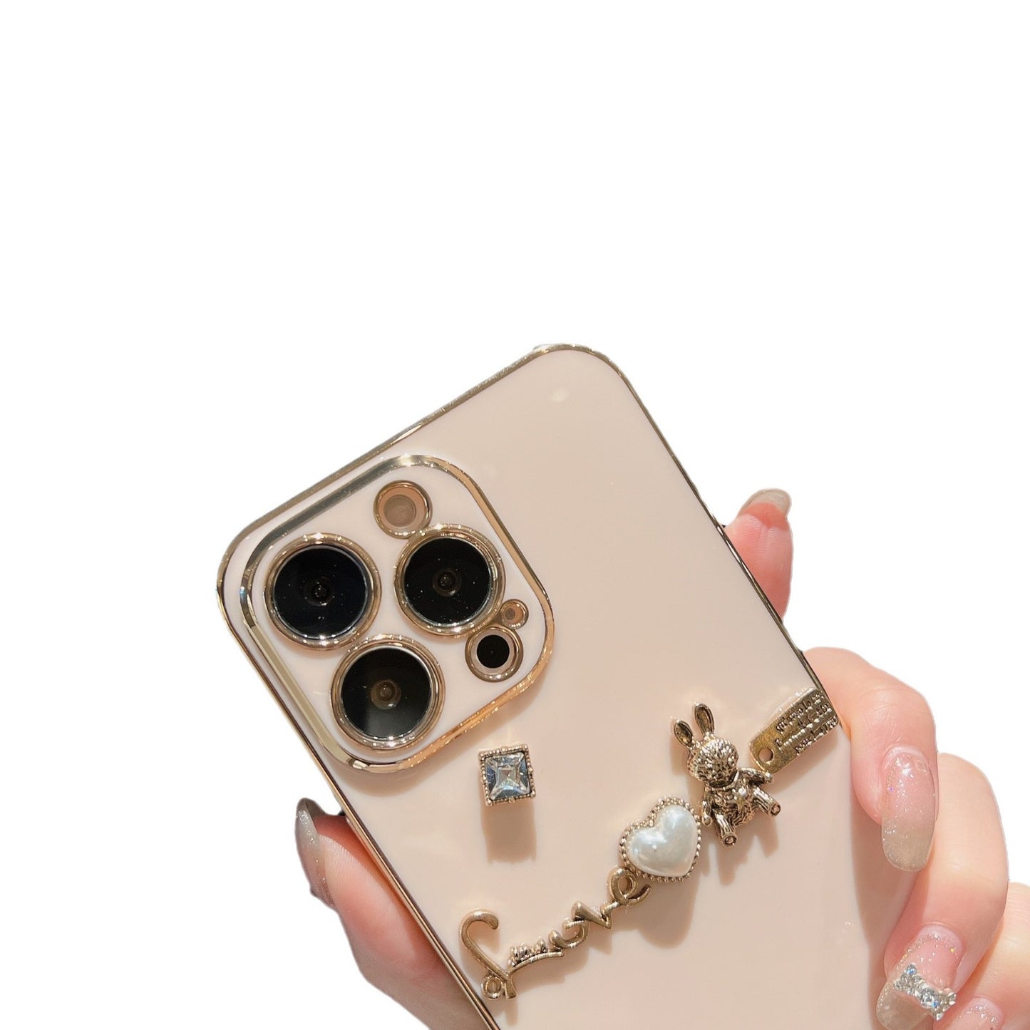 A mobile phone case electroplated metal